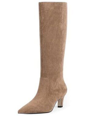 Easy Fox Tan Knee High Pointed Toe Size 7.5 - 2369